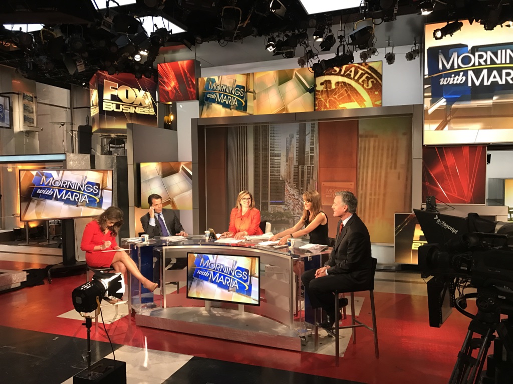 SOASTA CEO Tom Lounibos (right) is on set with Maria Bartiromo, the host of ‘Mornings with Maria.’ What’s interesting about this photo is the other guy is Anthony Scaramucci, the American financier who served as the White House Director of Communications.  Scaramucci worked at Goldman Sachs' investment banking, equities, and private wealth management divisions between 1989 and 1996.  This shows how Bospar secures their clients a seat at the table with the nation’s top newsmakers.