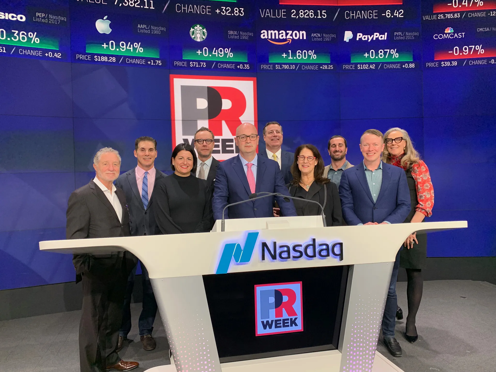 Bospar team at Nasdaq PR Week